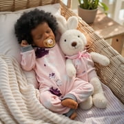 17 inch Reborn Baby Dolls Newborn Baby Dolls African American Real Lifelike Doll for Age 3+